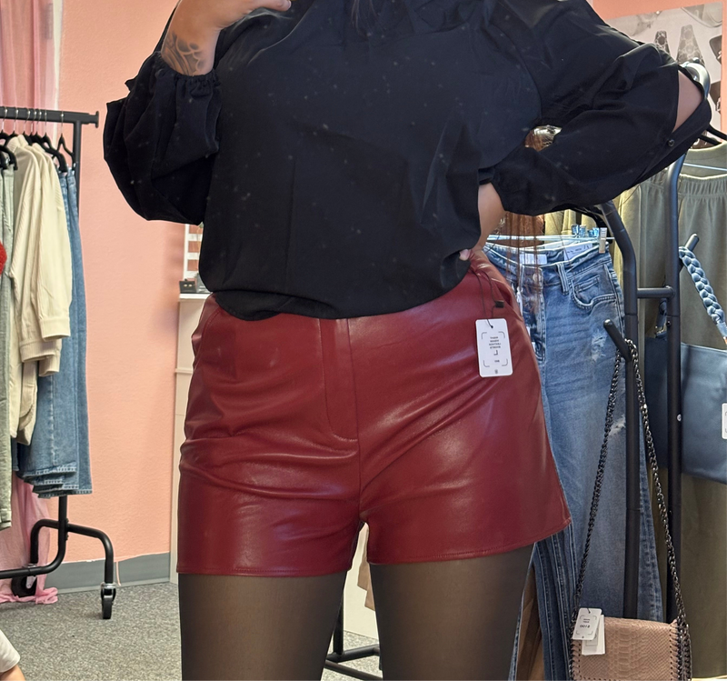 Night Vision Leather Shorts