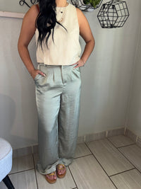 Satin Wide Leg